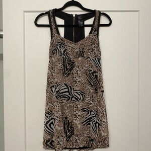 Vintage Guess Mini Dress Animal Print